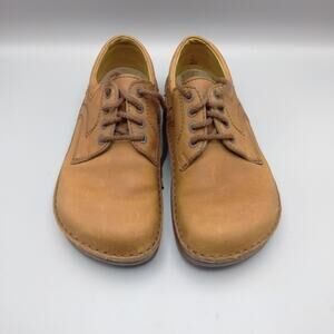 Birkenstock Size 38 Men's 5 Ladies 7 Memphis Oxford Shoes Brown Leather Lace Up